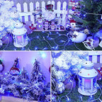 4-Pack 200 LED Christmas Twinkle Lights, 66ft Waterproof for Backyard