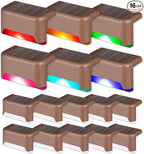 16-Pack Wall Solar Lights, Waterproof LED