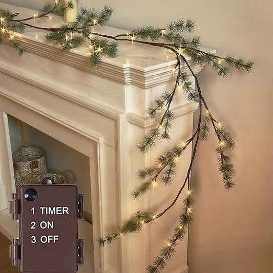 Christmas String Lights, 6ft Waterproof Twinkle Lights