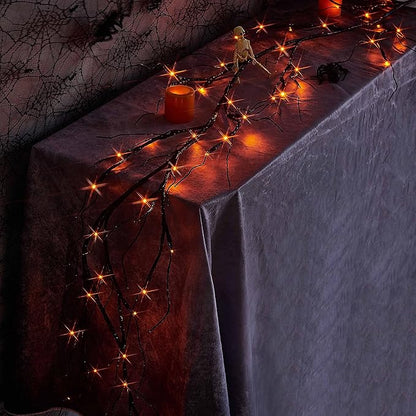 6ft Halloween LED String Lights, Waterproof Timer Lights