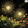 2-Pack Solar Pathway Lights, Waterproof LED Yard Lights