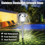 Solar Garden Path Lights 4-Pack, Waterproof