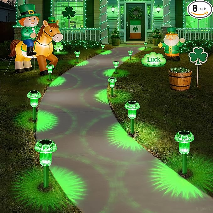 8-Pack Solar Landscape Lights for Garden