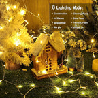 2-Pack Christmas String Lights, 33ft 100 LED Waterproof Twinkle Lights