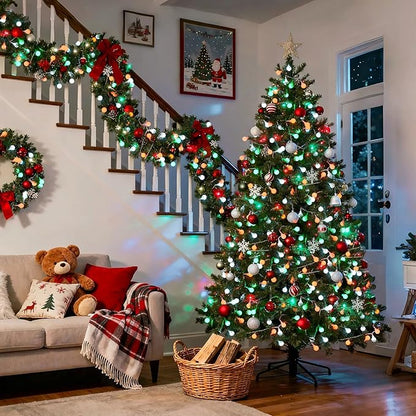 Christmas LED String Lights, Waterproof Timer Lights