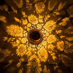 Sunflower Solar Lantern Set, Metal Porch Lighting