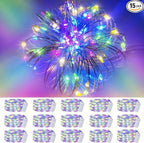 Christmas Fairy Lights 15-Pack, 6ft 20 LED Battery Twinkle Lights