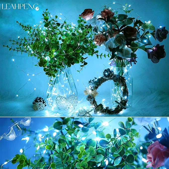 15-Pack Christmas String Lights, 6ft 20 LED Waterproof Twinkle Lights