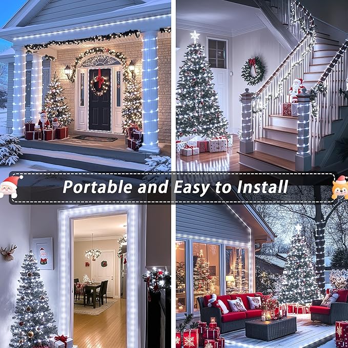 Remote Control Rope Lights, 33ft Color-Changing LED