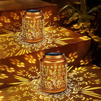 Solar Hummingbird Lanterns 2-Pack, Patio Hanging LED Decor