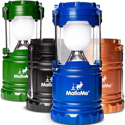 4-Pack Multi-Function Rechargeable Camping Lantern