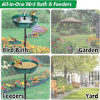 Classic Bird Bath & Feeder, Outdoor Metal