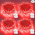 Christmas Backyard String Lights 4-Pack, 5ft 50 LED Waterproof