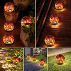 4-Pack Solar Pathway Lights, Waterproof LED Garden Lights