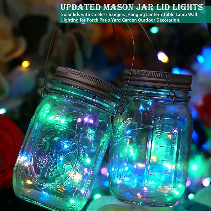 Multicolor String Lights for Yard, Waterproof LED