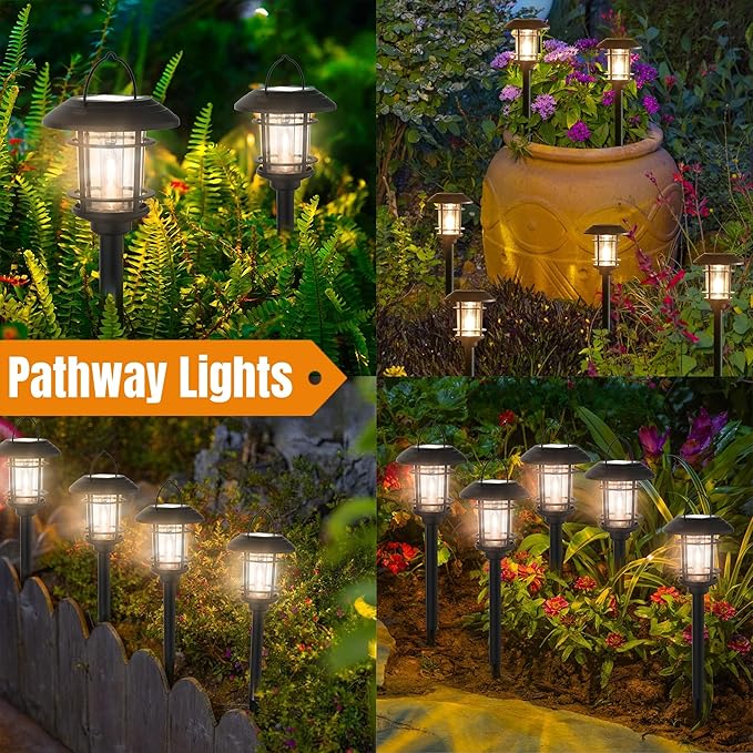 6-Pack Solar Landscape Lights for Yard