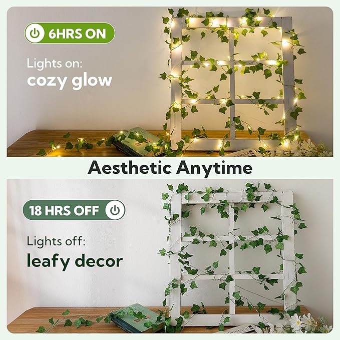 Warm White Porch String Lights, 23ft Weatherproof LED