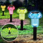4-Pack Solar Pathway Lights, Waterproof LED Yard Lights