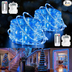 Solar Rope Lights, 66ft LED Porch String