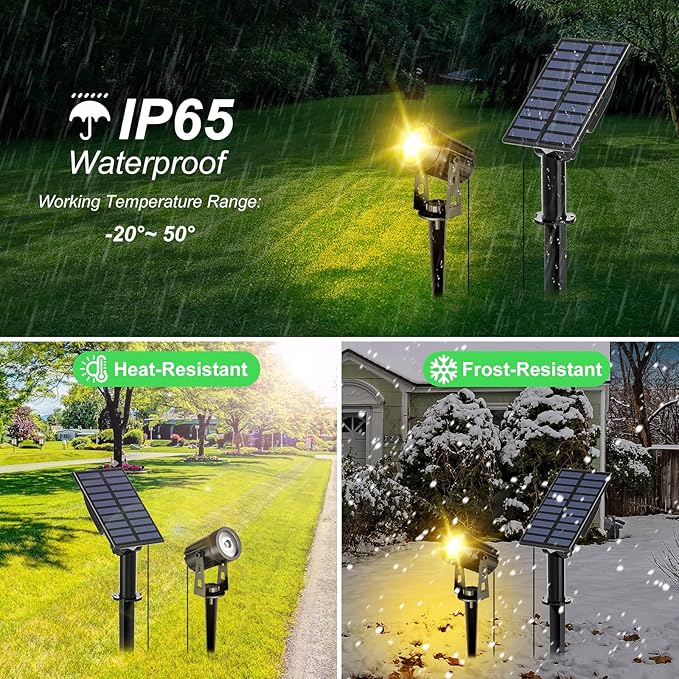 Solar Landscape Spotlights, LED