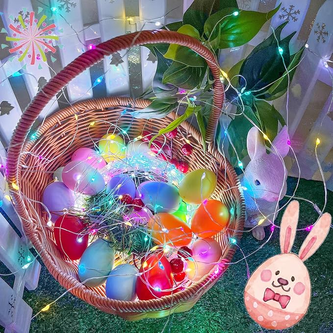Christmas String Lights, 16ft 50 LED Waterproof Twinkle Lights