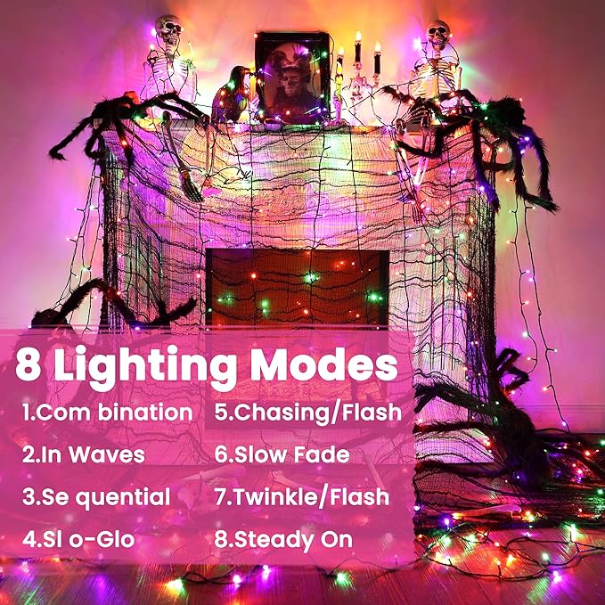 Christmas Yard String Lights, 72ft 200 LED Waterproof