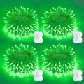 4-Pack 50 LED Christmas Twinkle Lights, 5ft Waterproof for Patio