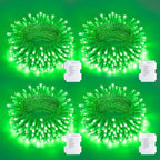 4-Pack 50 LED Christmas Twinkle Lights, 5ft Waterproof for Patio