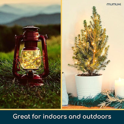 20-Pack Outdoor String Lights, 3ft Warm White Waterproof LED