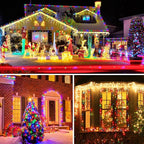 Christmas String Lights, 33ft 100 LED Waterproof Twinkle Lights