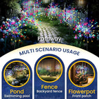 8-Pack Solar Pathway Lights, Waterproof LED Walkway Lights