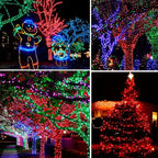 4-Pack 80ft Christmas LED String Lights, Waterproof Timer Lights