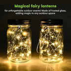 Hanging Solar Lantern Set, Metal Patio Lighting