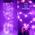 15-Pack 6ft Christmas LED String Lights, Waterproof Timer Lights