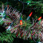 2-Pack 100 LED Christmas Twinkle Lights, 32ft Waterproof for Backyard