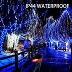 4-Pack Christmas String Lights, 80ft 240 LED Waterproof Twinkle Lights