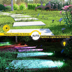 RGB Color-Changing Solar Spotlights, Waterproof Wall LED