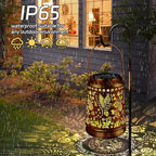 Metal Hummingbird Solar Lanterns for Outdoor, Waterproof LED
