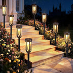 Solar Yard Path Lights 8-Pack, Waterproof