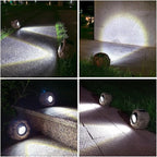 2-Pack Solar Pathway Lights, Waterproof LED Walkway Lights