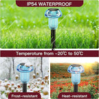 Solar Walkway Path Lights 4-Pack, Waterproof