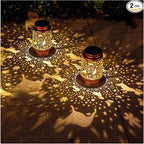 Dog Solar Hanging Lanterns 2-Pack, Rustic Backyard Decor