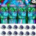 12-Pack 30 LED Mason Jar Fairy Lights, Solar Party
