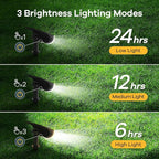 Solar Landscape Spotlights 6-Pack, LED