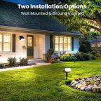 Solar Landscape Spotlights 4-Pack, LED