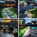 Solar Pathway Lights 24-Pack, Driveway LED