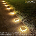 Solar Yard Path Lights 4-Pack, IP68 Waterproof