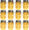 12-Pack Outdoor String Lights, Waterproof LED