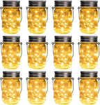 12-Pack Outdoor String Lights, Waterproof LED