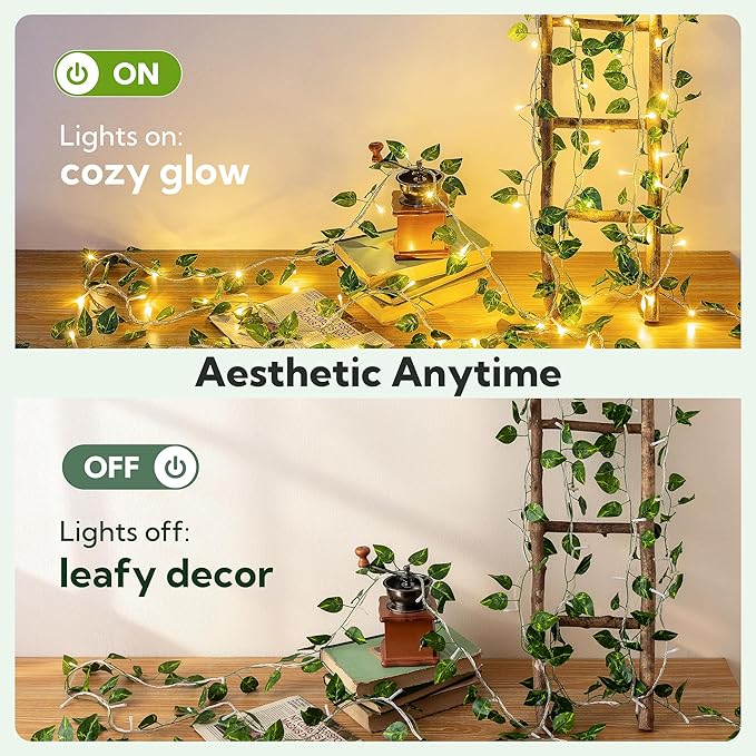 Outdoor String Lights, 23ft Warm White Waterproof LED